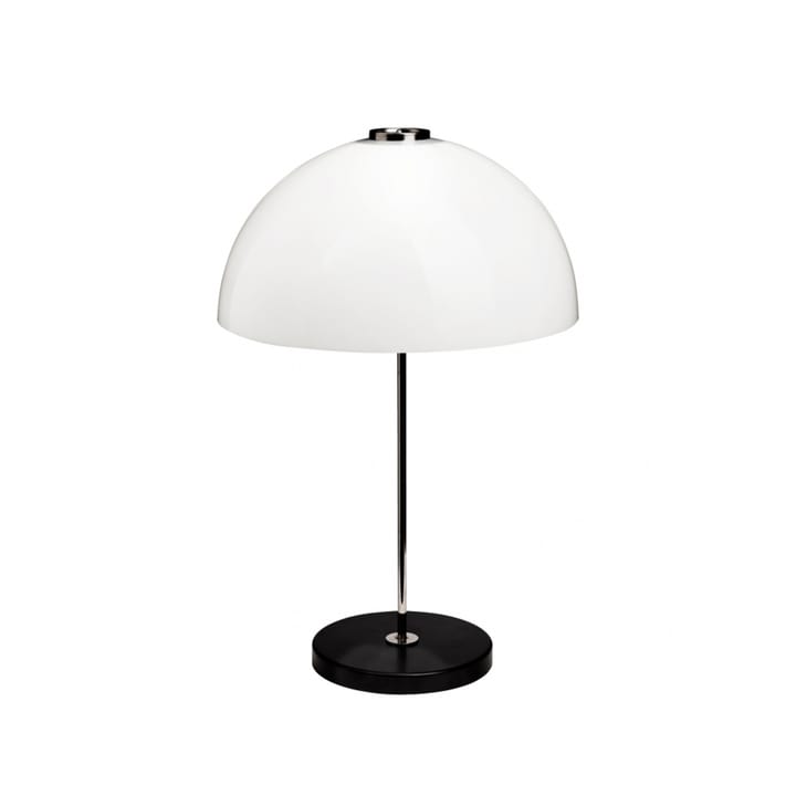 Lampe de table Kupoli - Noir-détails métalliques-abat-jour blanc - Innolux