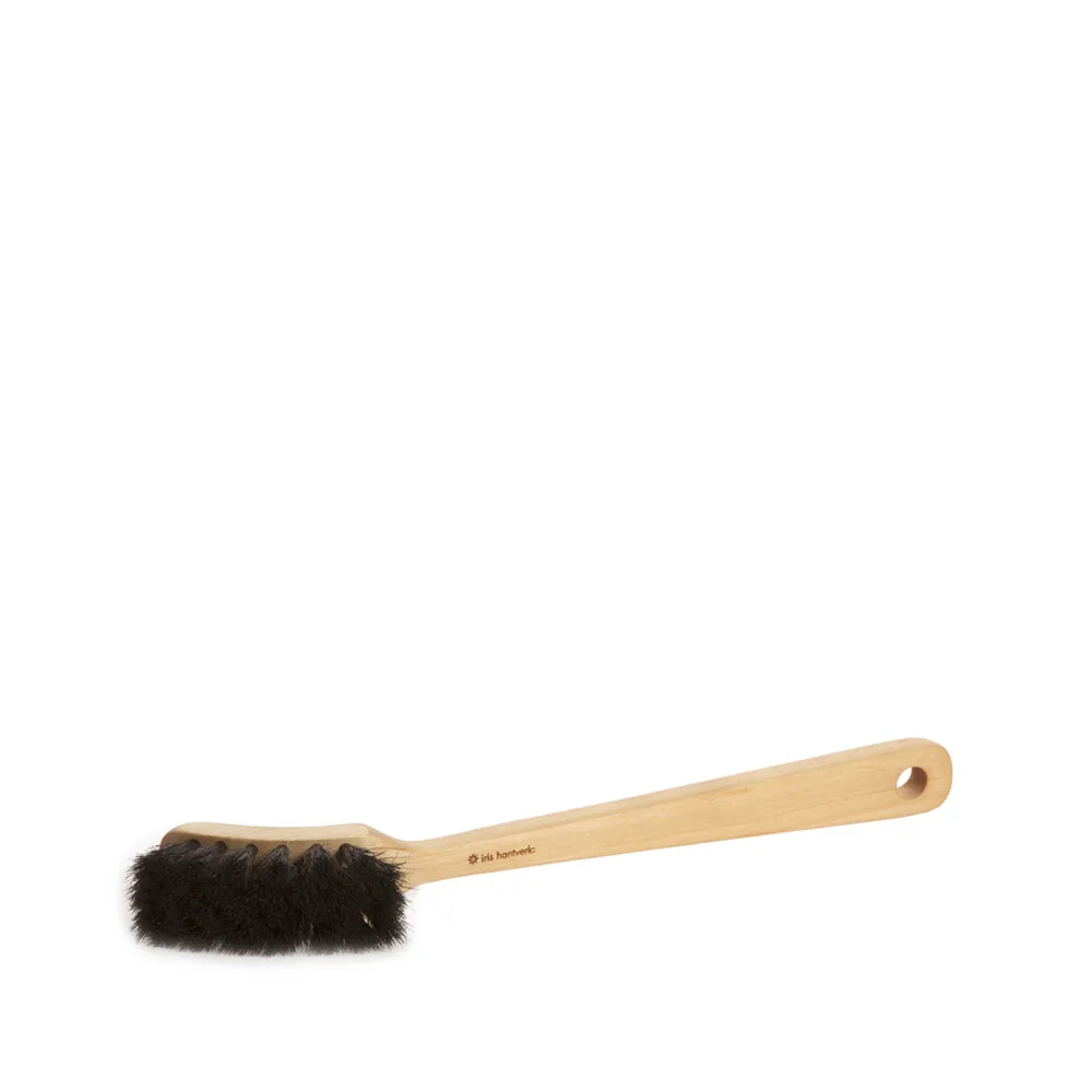 Brosse de nettoyage Iris, bouleau huilé, crin noir Iris Hantverk