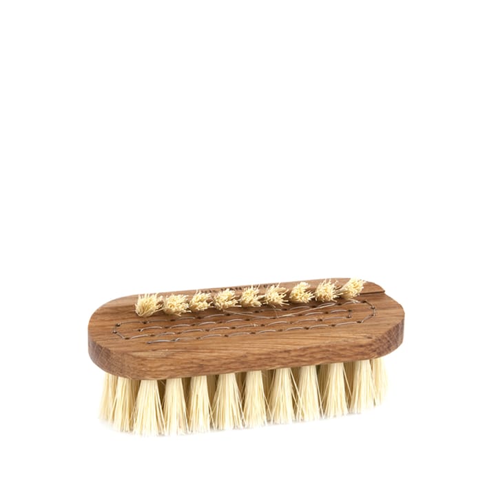 Brosse de nettoyage Iris Lovisa - chêne huilé, grand, fibre blanche - Iris Hantverk