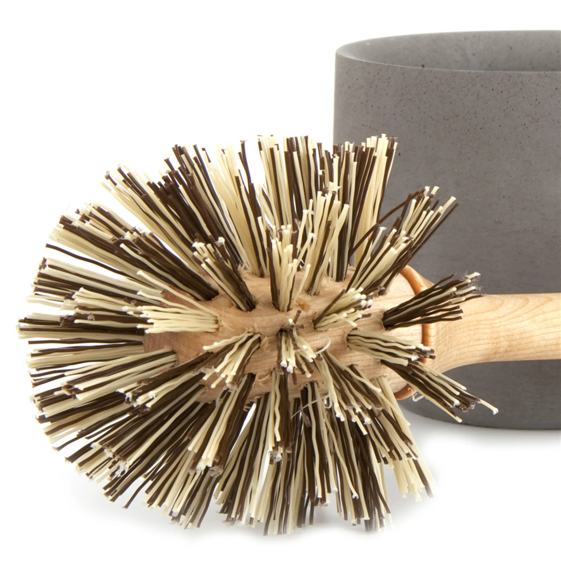 Brosse de toilette Iris Iris hantverk, bouleau- base grise Iris Hantverk