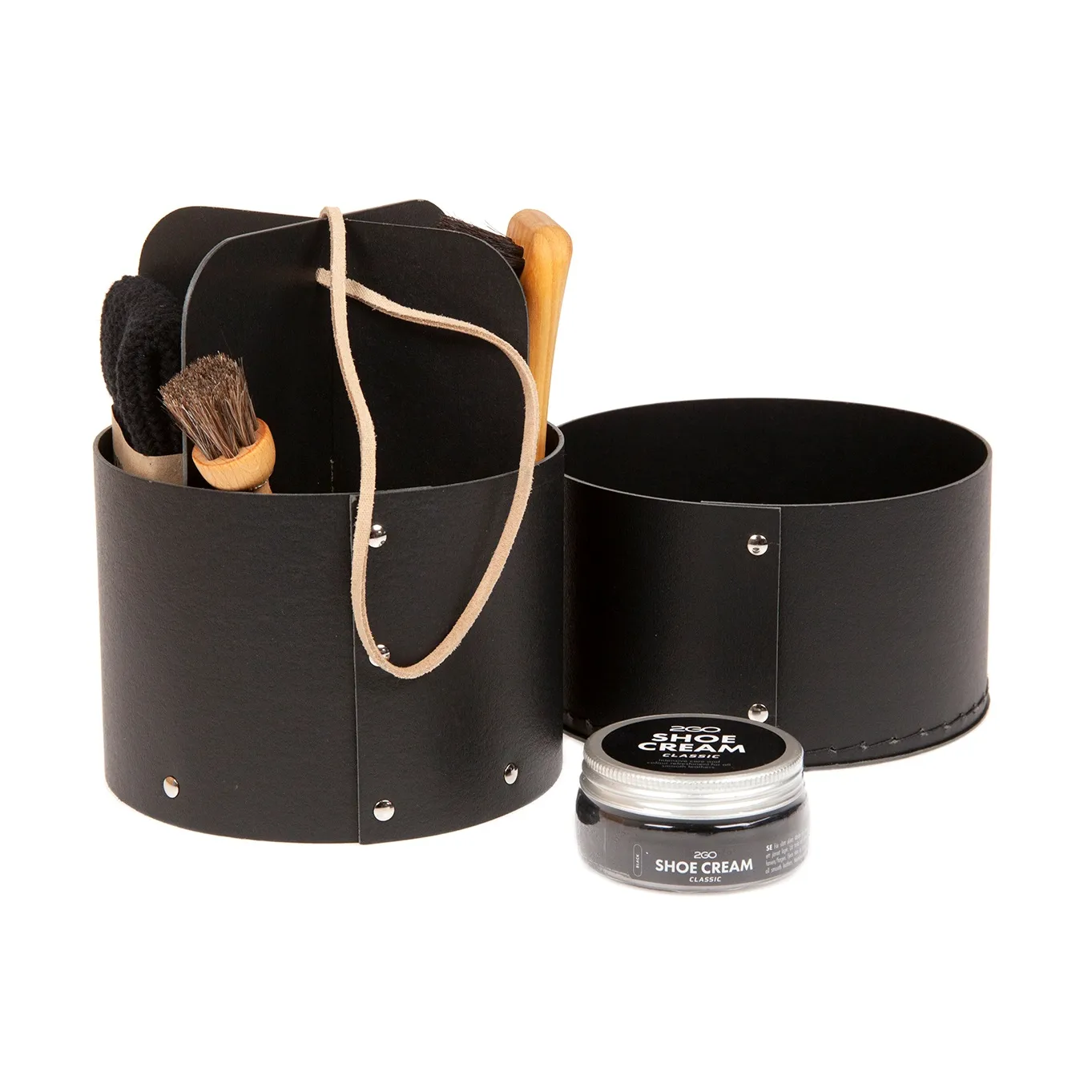 Iris Hantverk boîte d’entretien pour chaussures, Noir Iris Hantverk