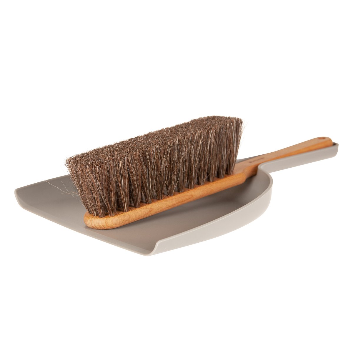 Iris Hantverk Pelle à poussiere avec balayette petit Iris hantverk Gris granite