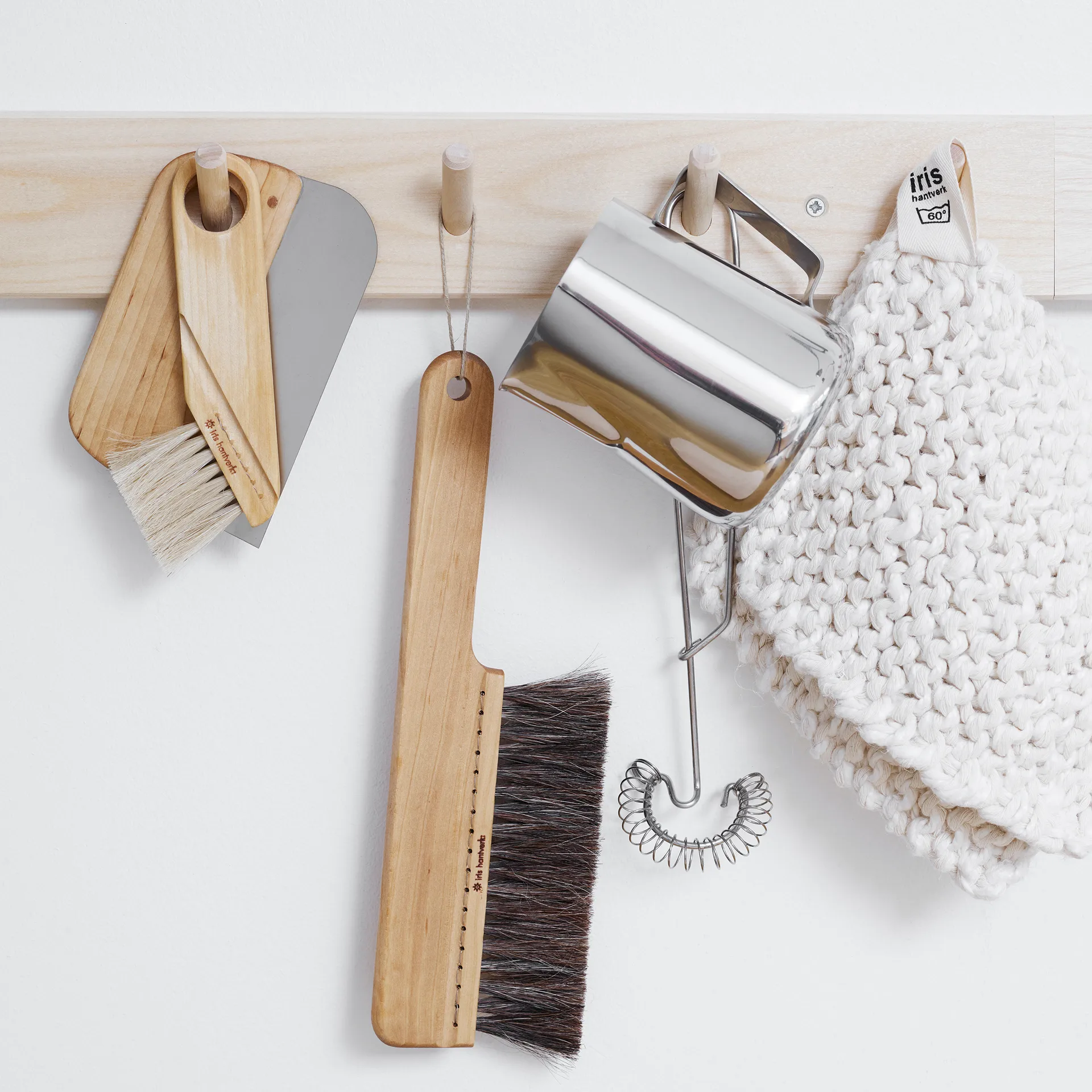 Pinceau à pâtisserie Iris hantverk crin, Bouleau huilé Iris Hantverk