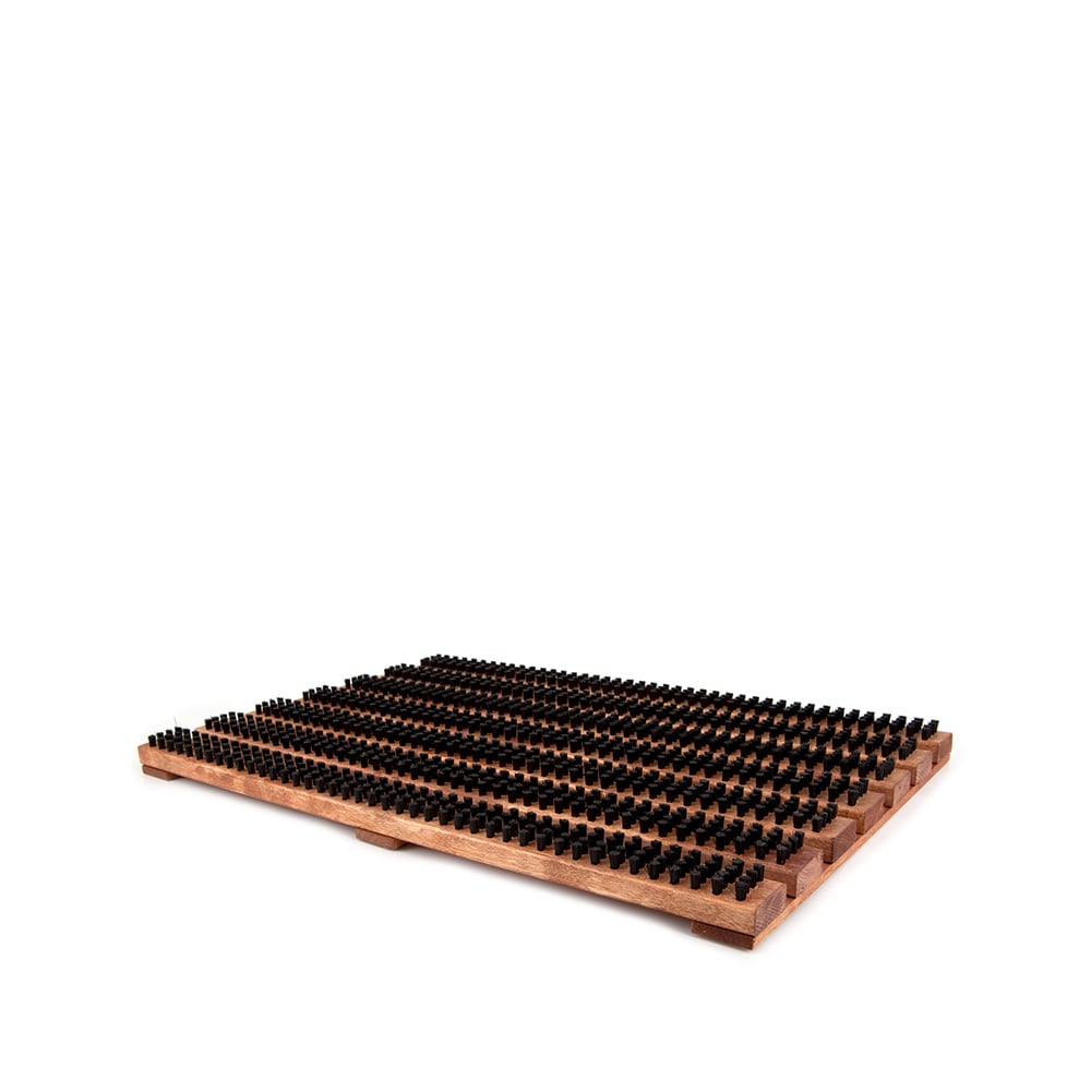 Iris Hantverk Tapis d’entrée bois lasuré | Design Scandinave | Paillassons | Marron