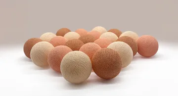 Guirlande lumineuse Irislights - Peach, 35 boules - Irislights