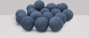 Guirlande lumineuse Irislights - Vintage blue, 35 boules - Irislights