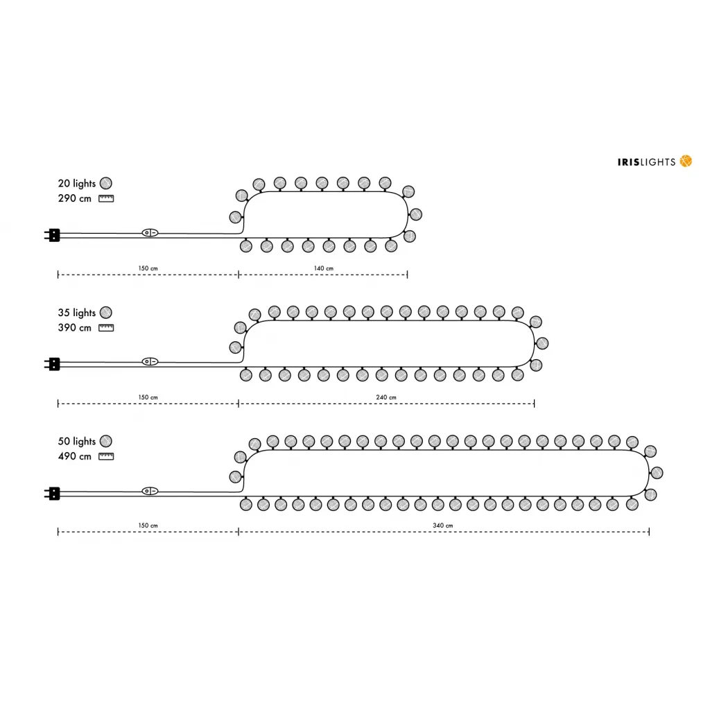 Iris lights Dreamcatcher, 20 Boules Irislights