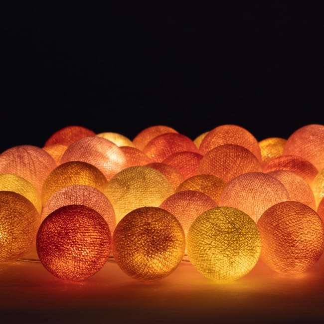 Irislights Cantaloupe - 35 Boules - Irislights
