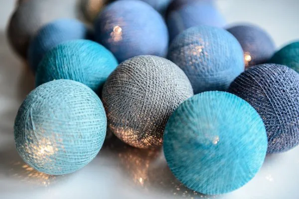 Lot de 20-lumières Ocean Blue 390 cm - Bleu - Irislights