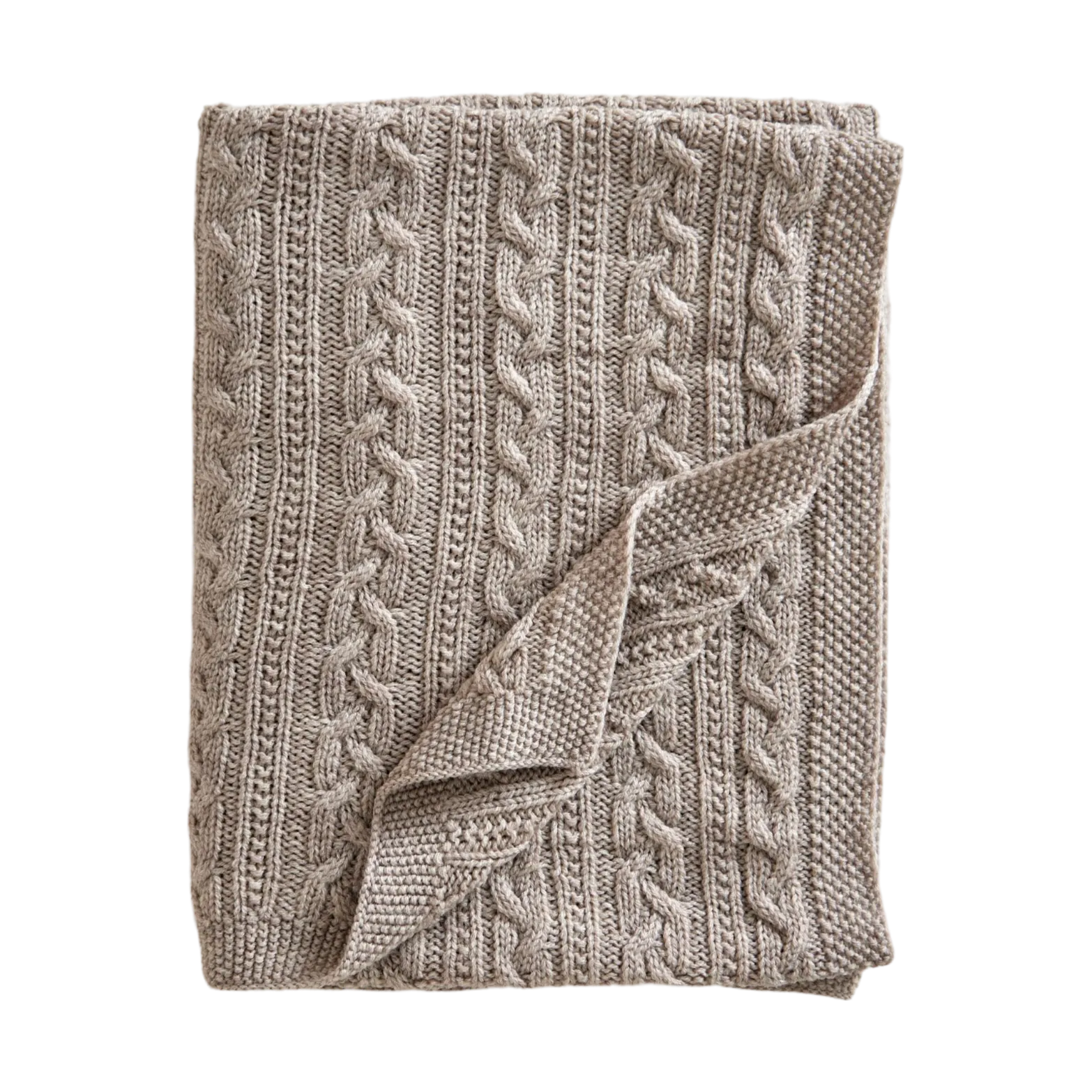 Couverture pour bébé en laine mérinos 80x100 cm, Oatmeal Jack o Juno