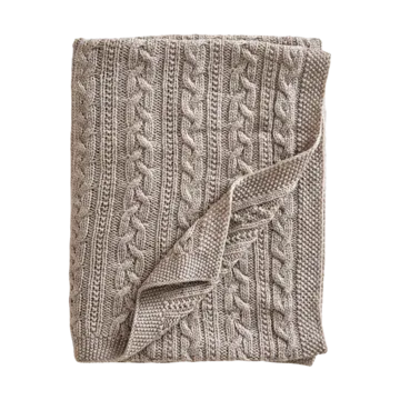 Couverture pour bébé en laine mérinos 80x100 cm - Oatmeal - Jack o Juno