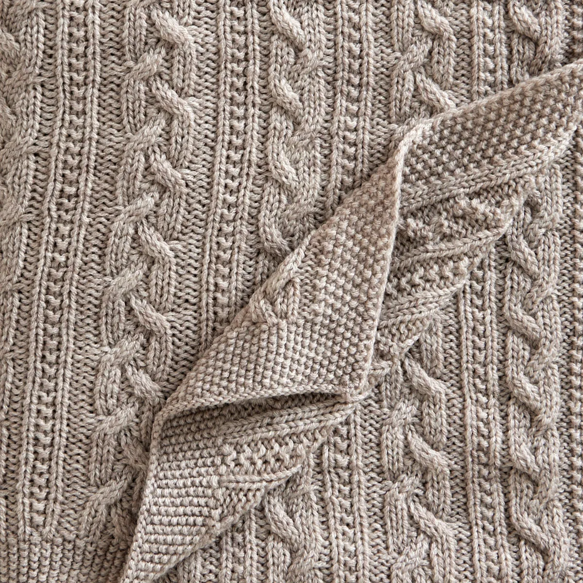 Couverture pour bébé en laine mérinos 80x100 cm, Oatmeal Jack o Juno