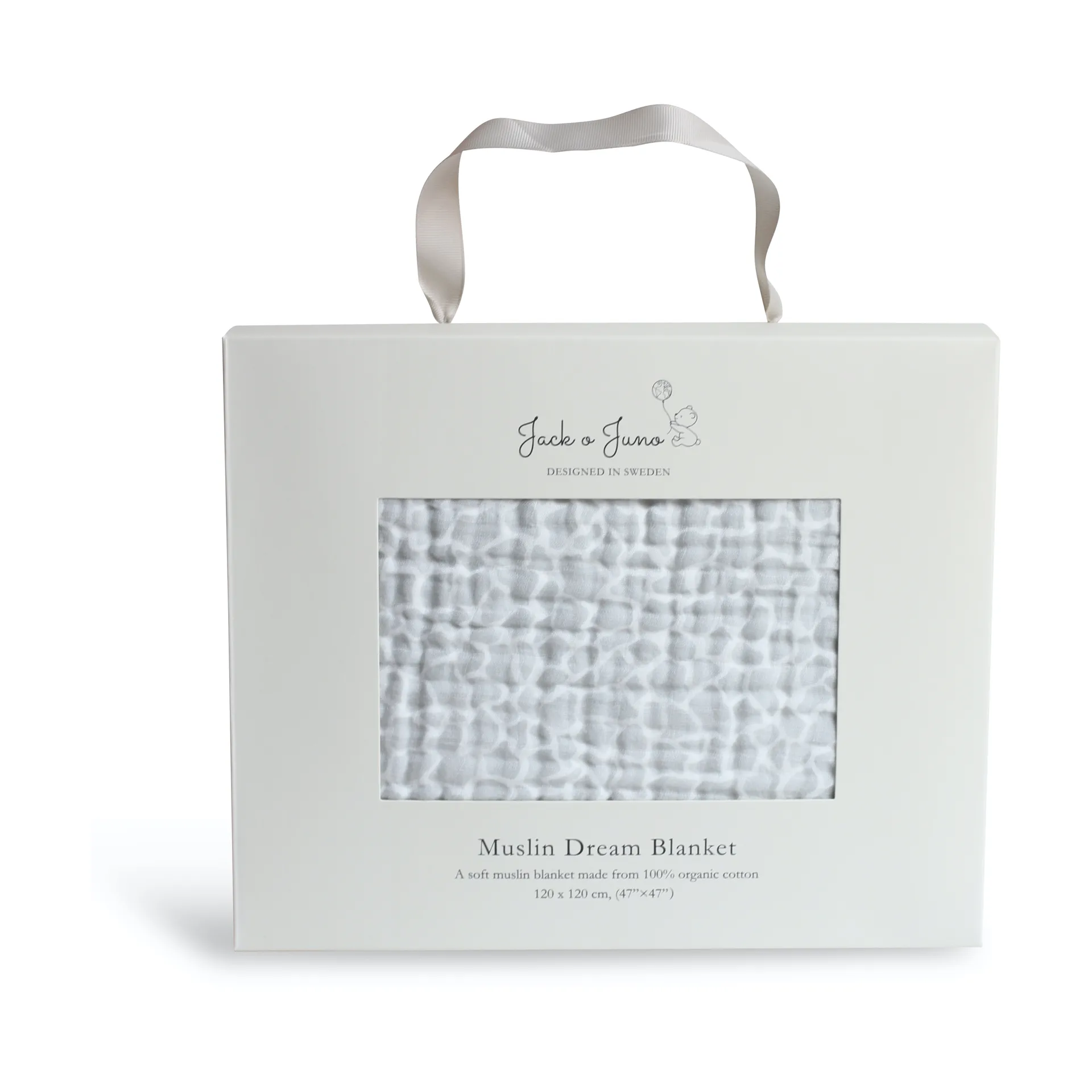 Plaid Dream coton épais 120x120 cm, Giraffe Jack o Juno