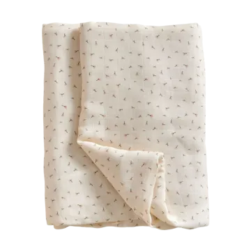 Plaid Poppy en mousseline 120x120 cm - Poppy in Bloom - Jack o Juno