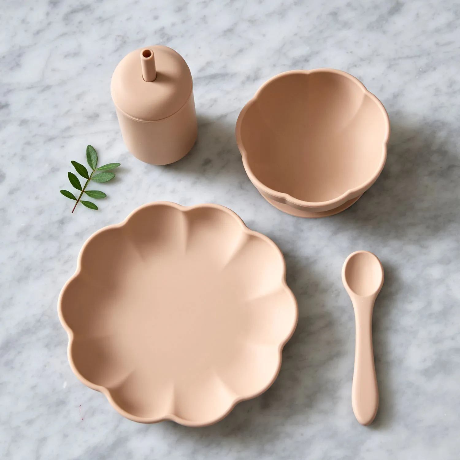 Vaisselle pour enfants Little Poppy, 4 pièces, Oatmeal Jack o Juno