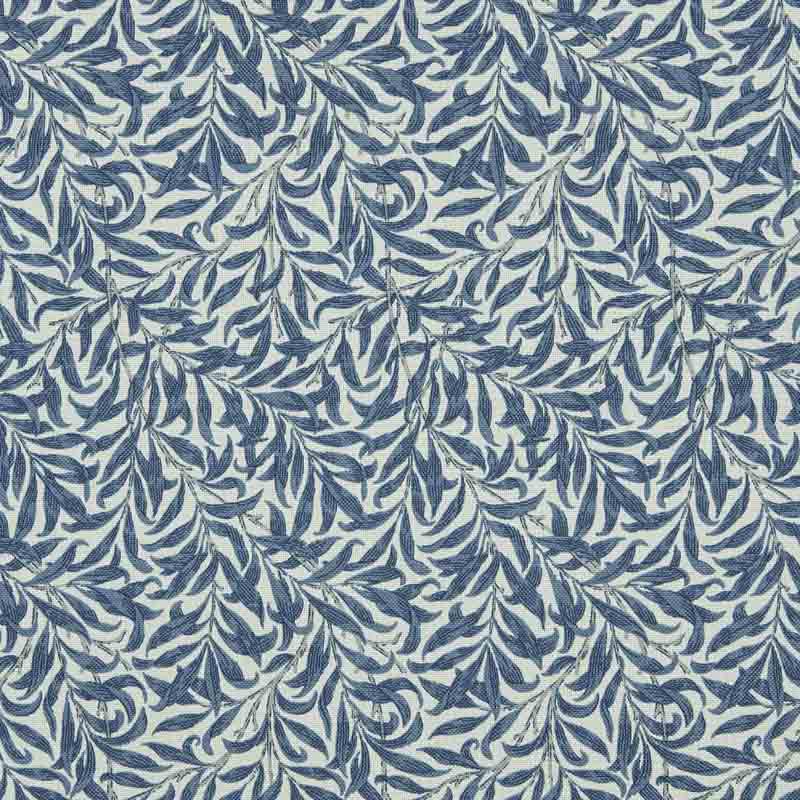 Tissu Ramas, Bleu marine-Blanc Jakobsdals