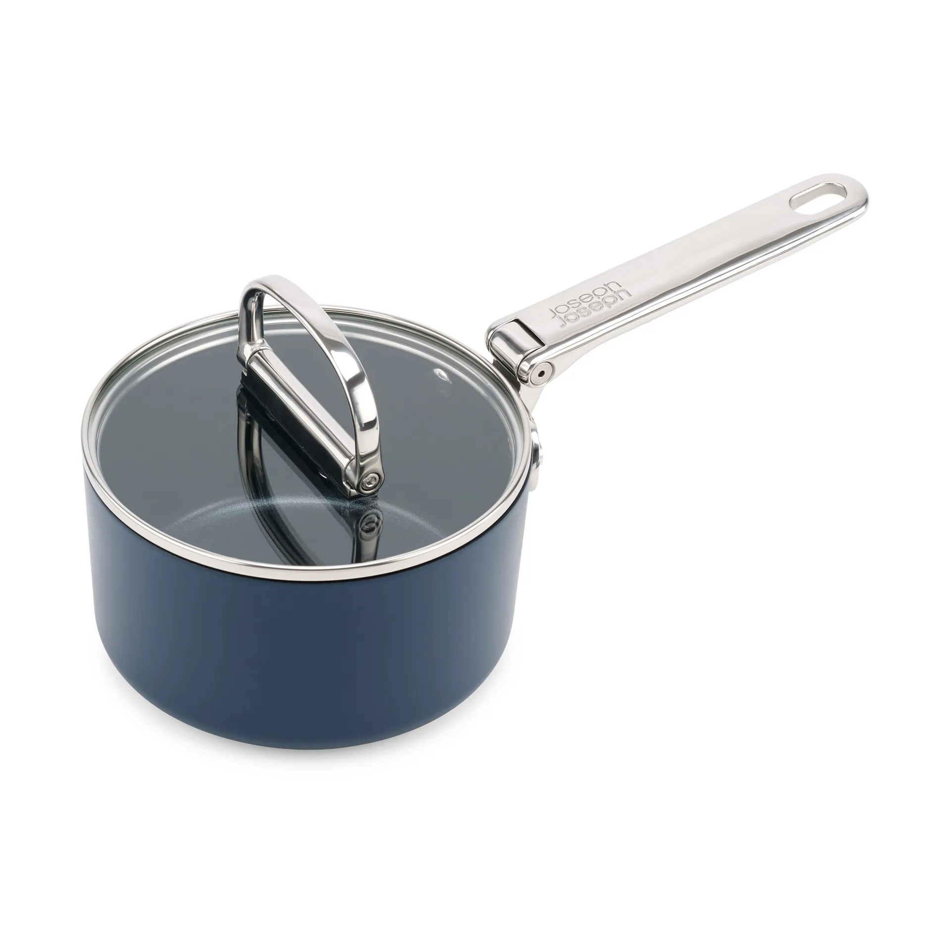 Casserole Space antiadhésive avec couvercle Ø15 cm, Bleu Joseph Joseph