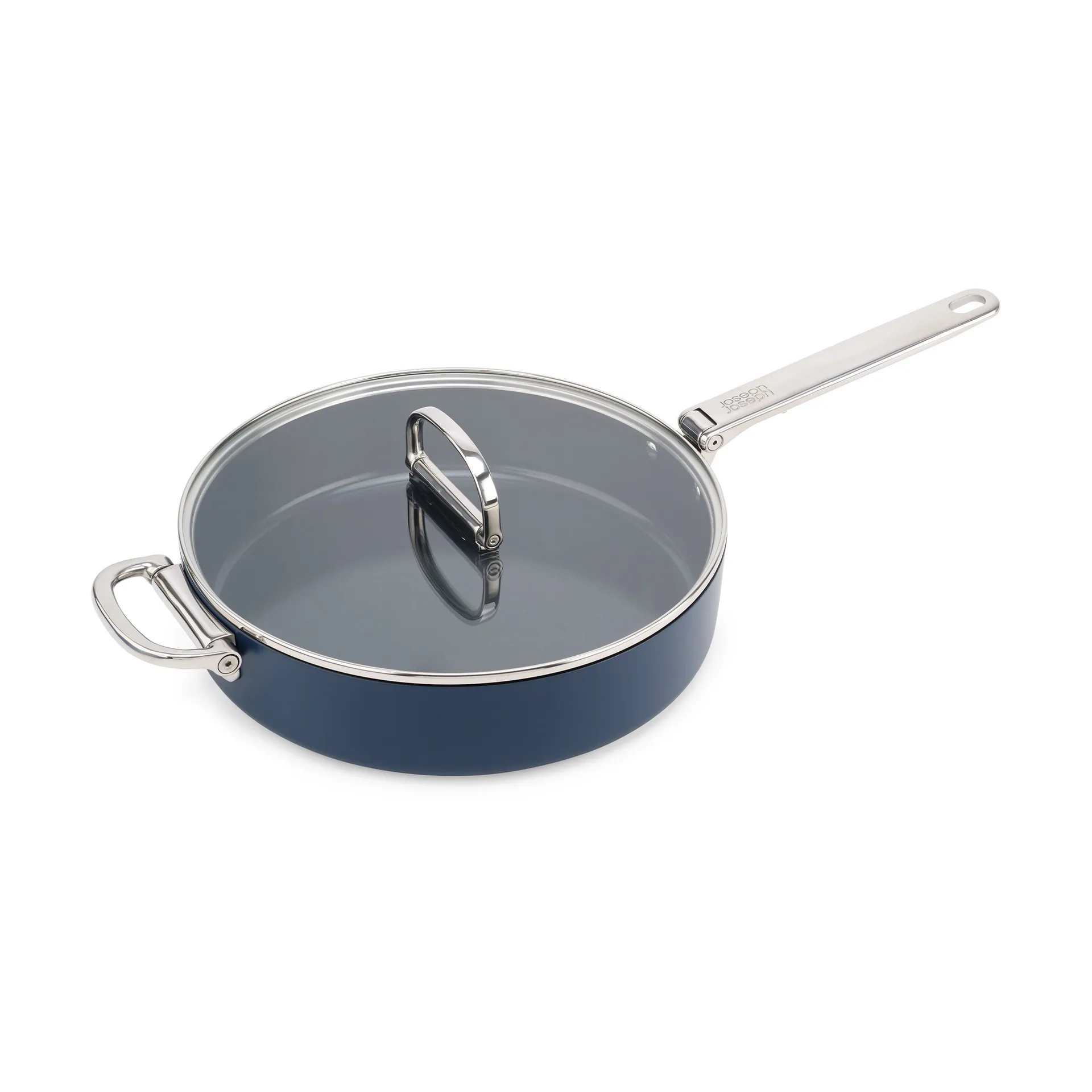 Casserole Space antiadhésive avec couvercle Ø28 cm, Bleu Joseph Joseph