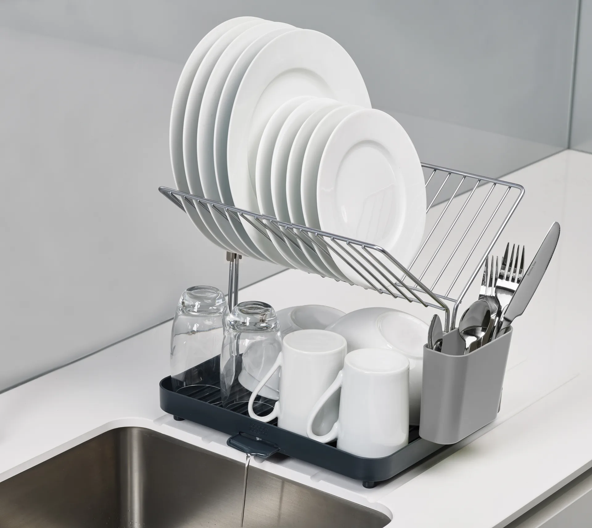Égouttoir Y-rack 35,8 cm, Gris Joseph Joseph