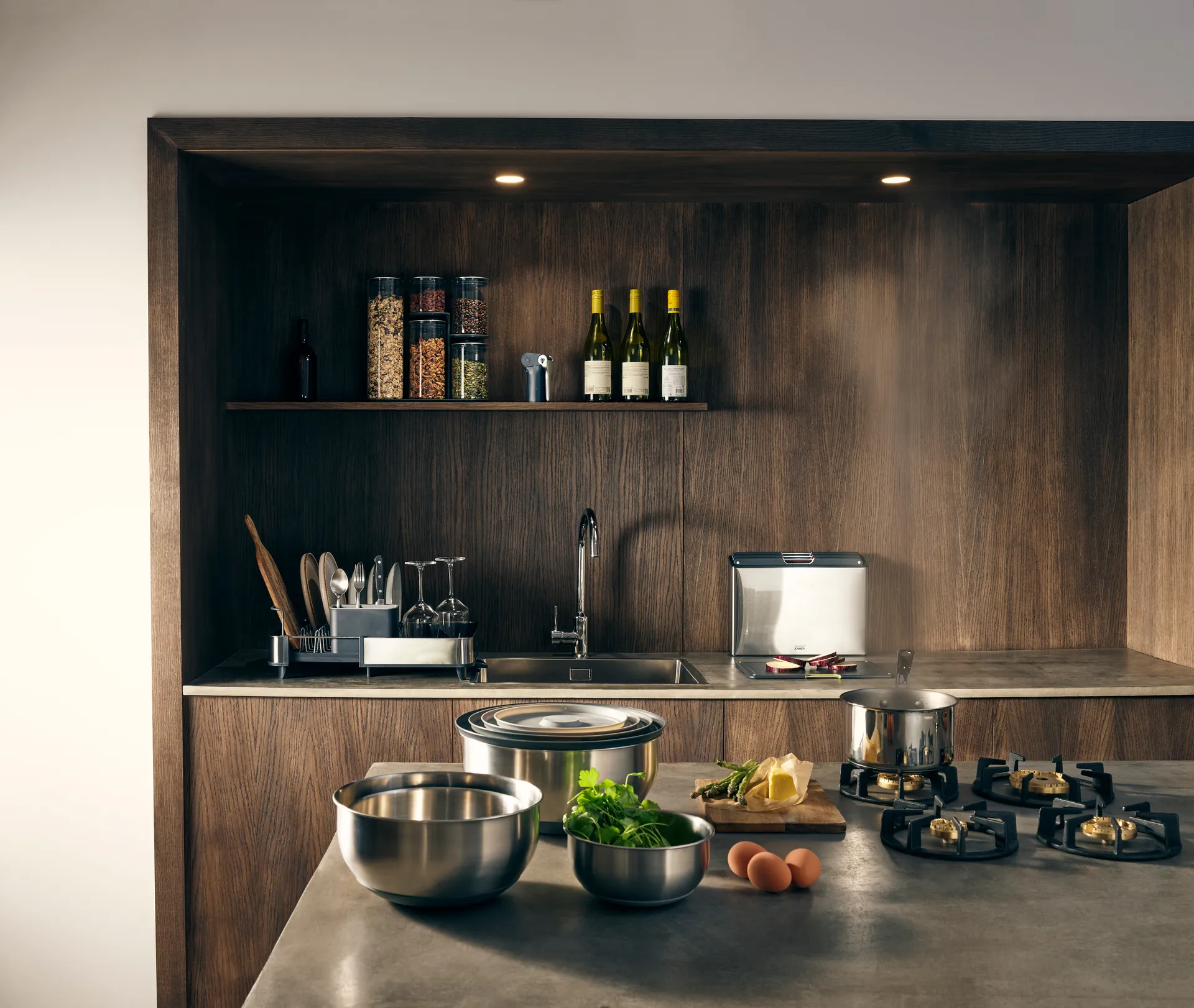 Ensemble de bols Nest prep & store, 8 pièces, Acier Joseph Joseph