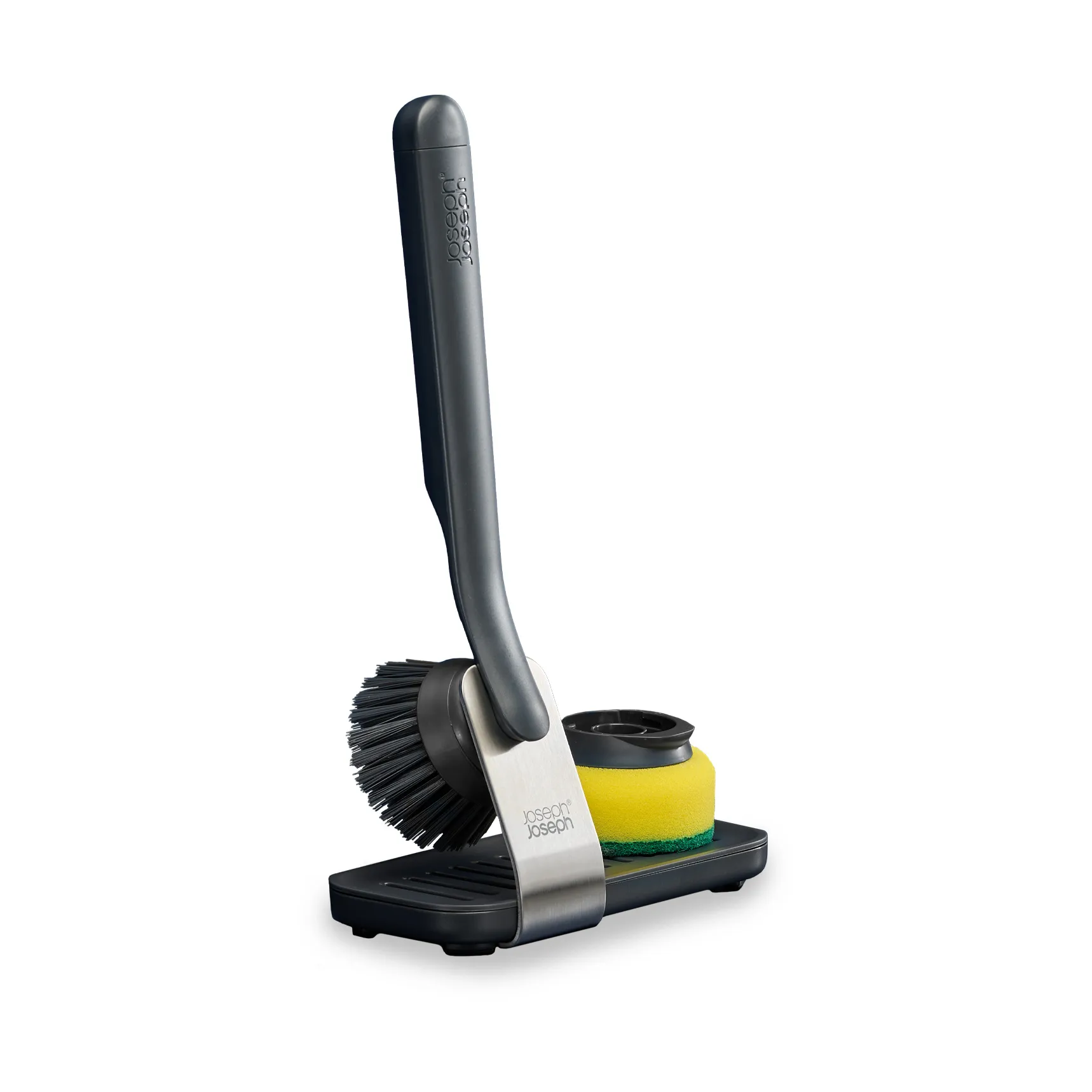 Grand support en acier brosse vaisselle Sinktech Joseph Joseph, Grey Joseph Joseph