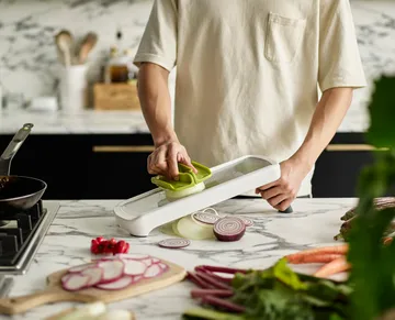 Mandoline Multi grip 42 cm - Blanc - Joseph Joseph