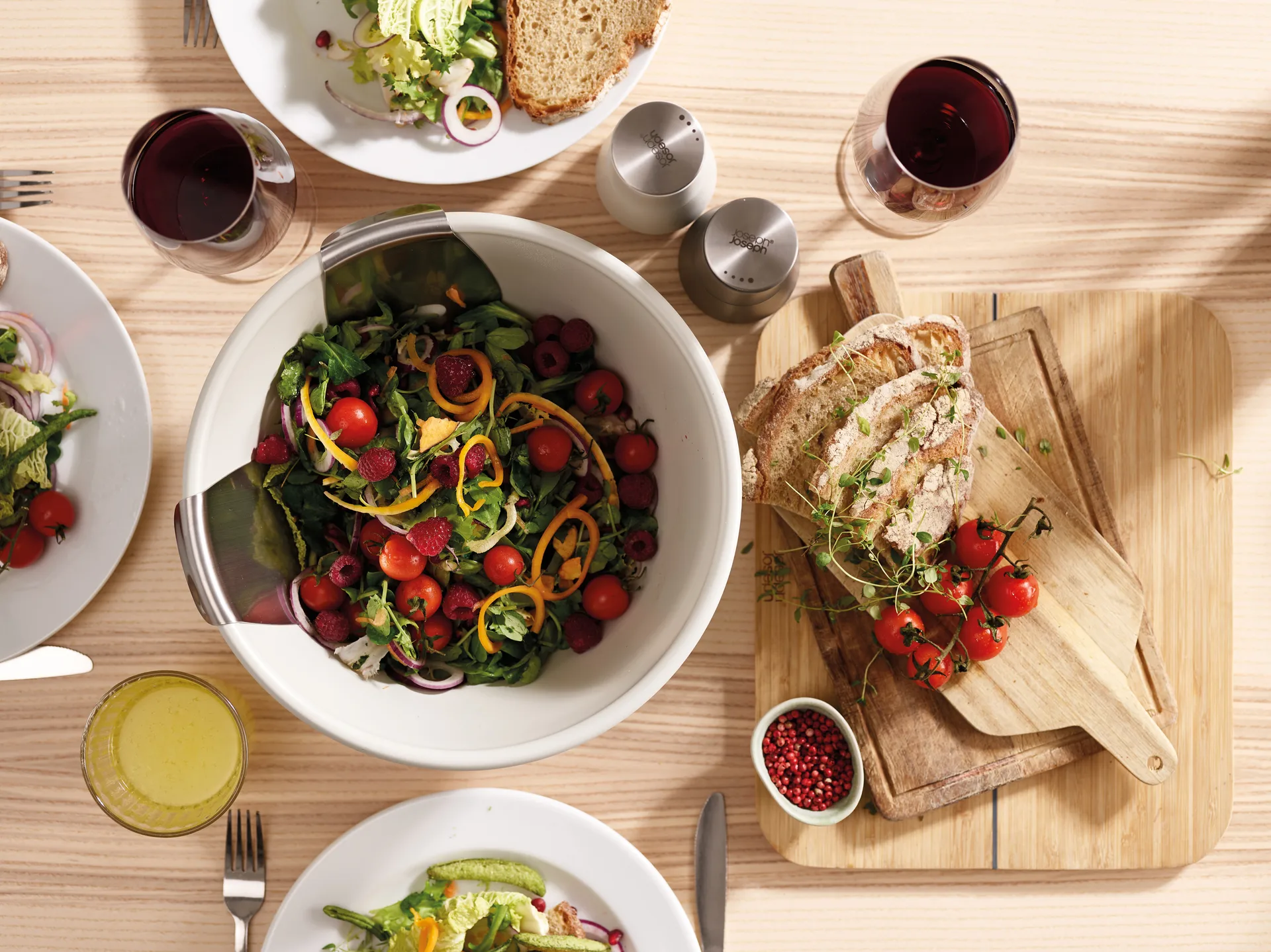 Moulin à sel et poivre Milltop, 2 pièces, Gris-blanc Joseph Joseph