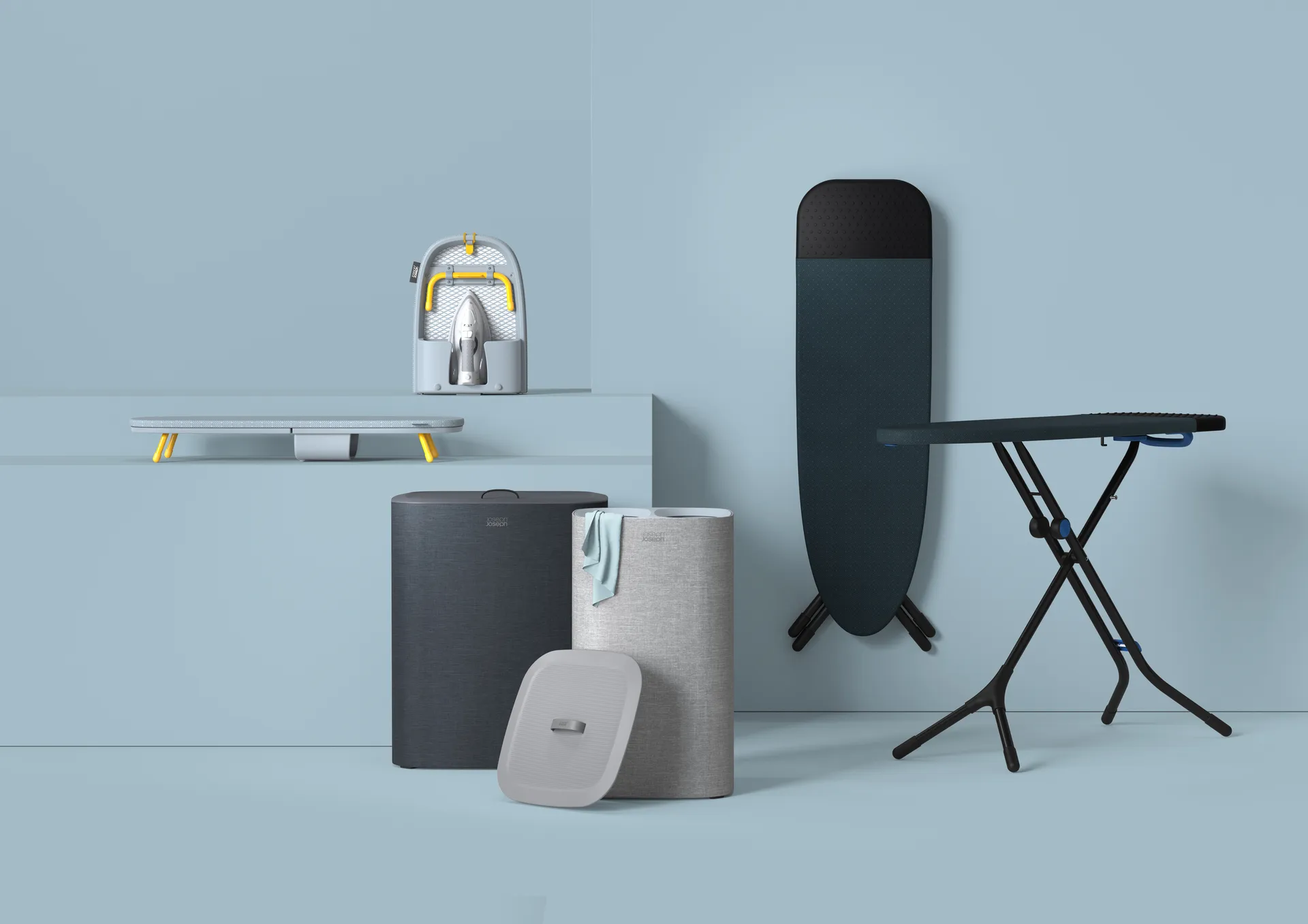 Panier à linge Tota 90 L, Noir Joseph Joseph