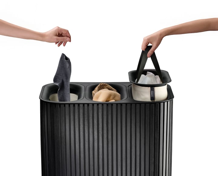 Panier à linge Tota Trio Luxe 90 L, Black Joseph Joseph