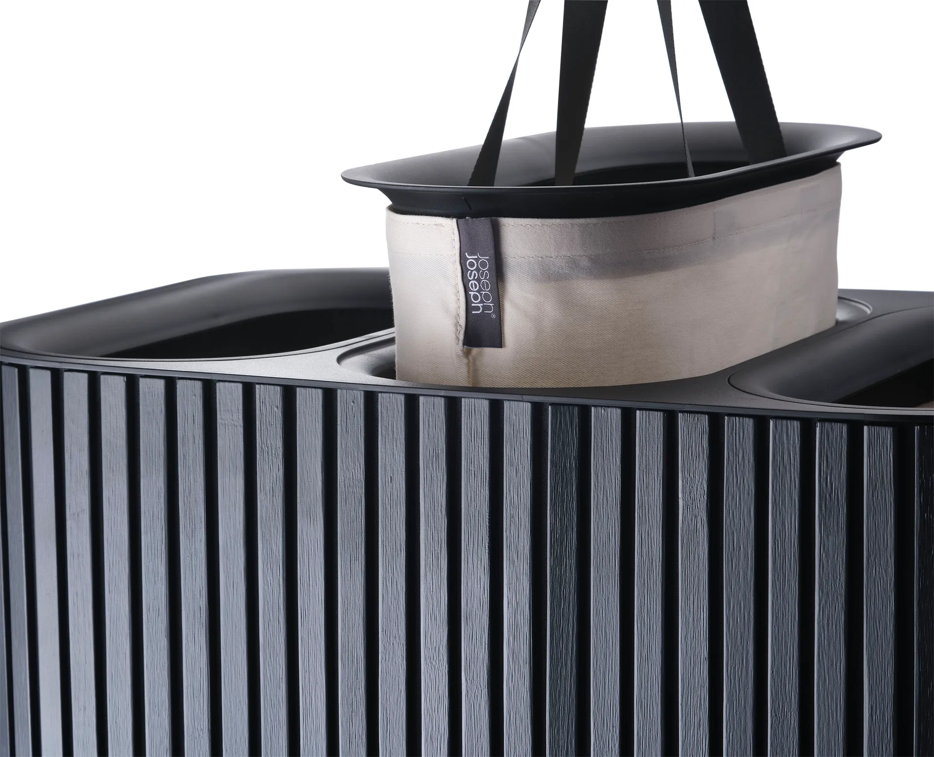 Panier à linge Tota Trio Luxe 90 L, Black Joseph Joseph