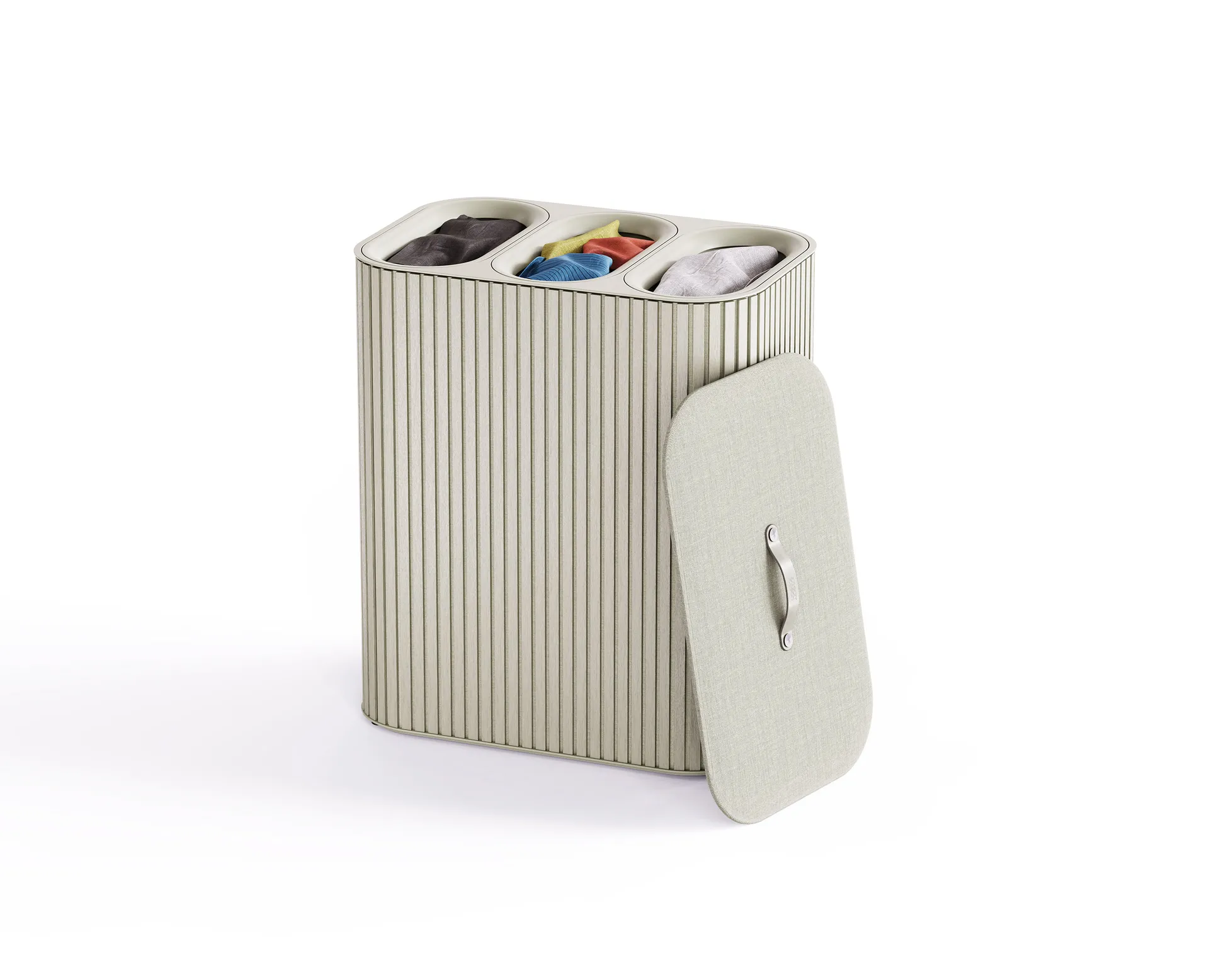 Panier à linge Tota Trio Luxe 90 L, Ecru Joseph Joseph