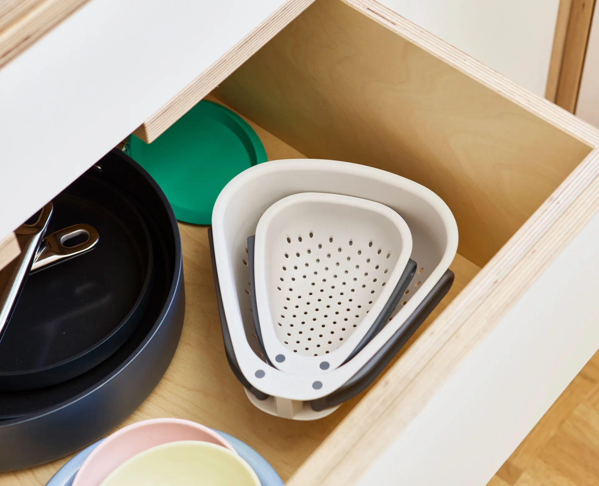 Passoire pliable Droplet Stone, Mini Joseph Joseph