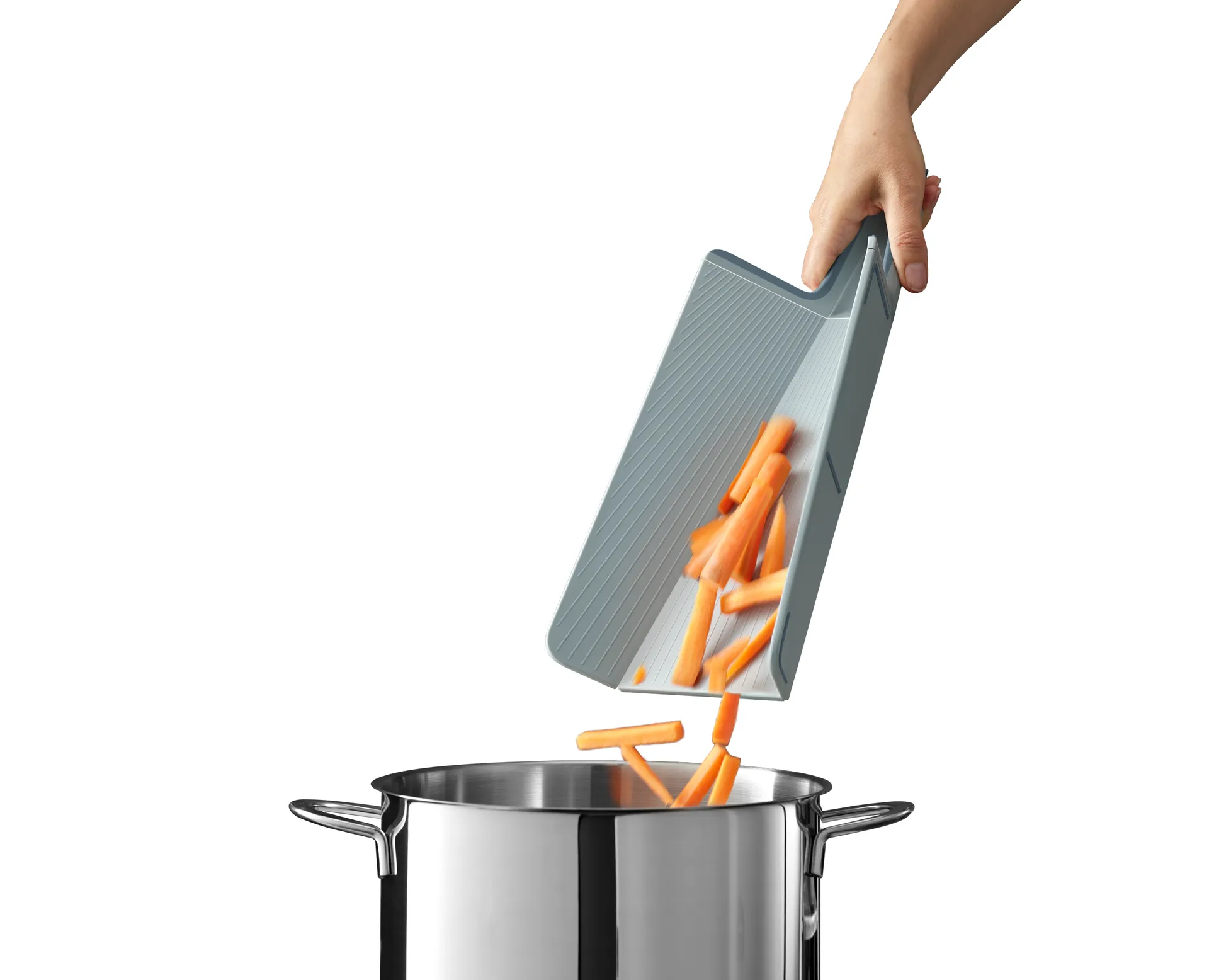 Planche à découper Chop2pot plus bleu clair, Grand Joseph Joseph