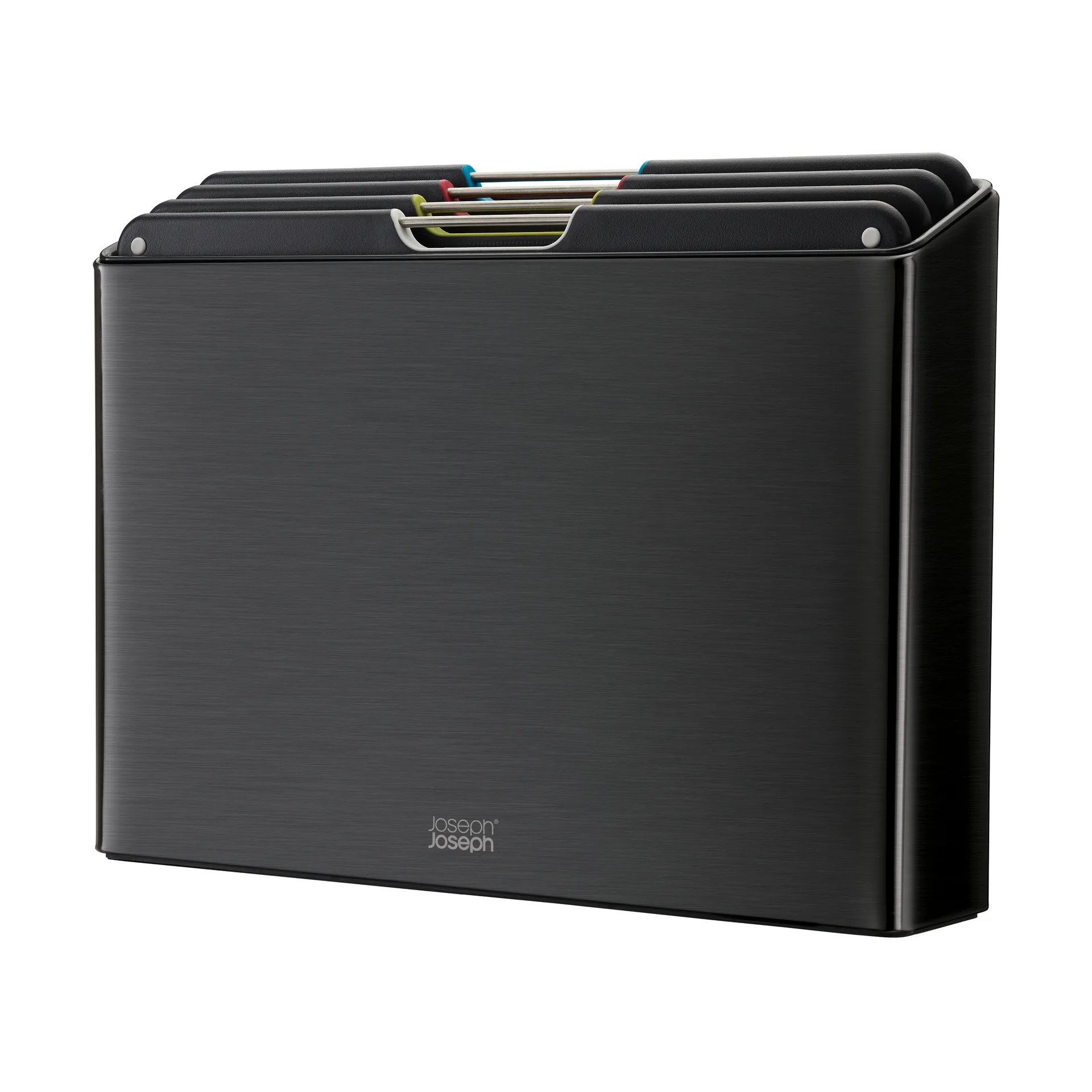Planche à découper Folio steel, 4 pièces, Noir Joseph Joseph
