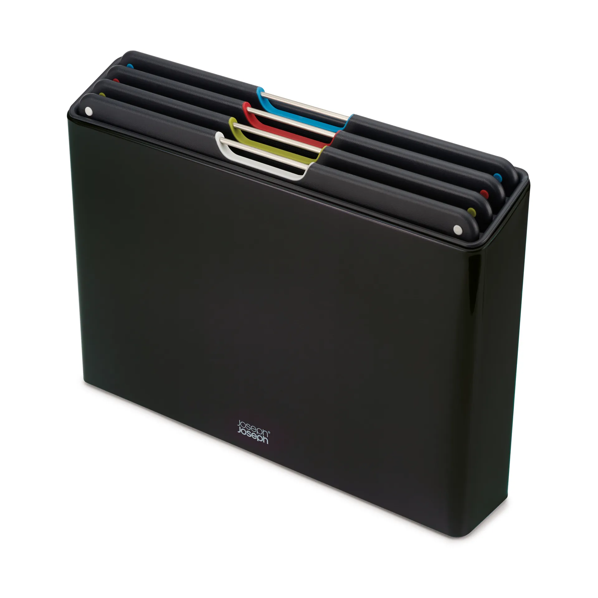 Planche à découper Folio steel, 4 pièces, Noir Joseph Joseph