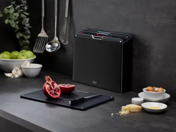 Planche à découper Folio steel, 4 pièces - Noir - Joseph Joseph