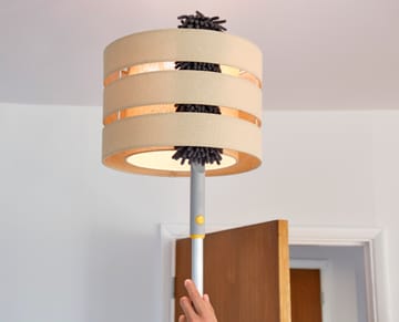 Plumeau 3-en-1 Cleantech avec rail plastique - Light Stone - Joseph Joseph