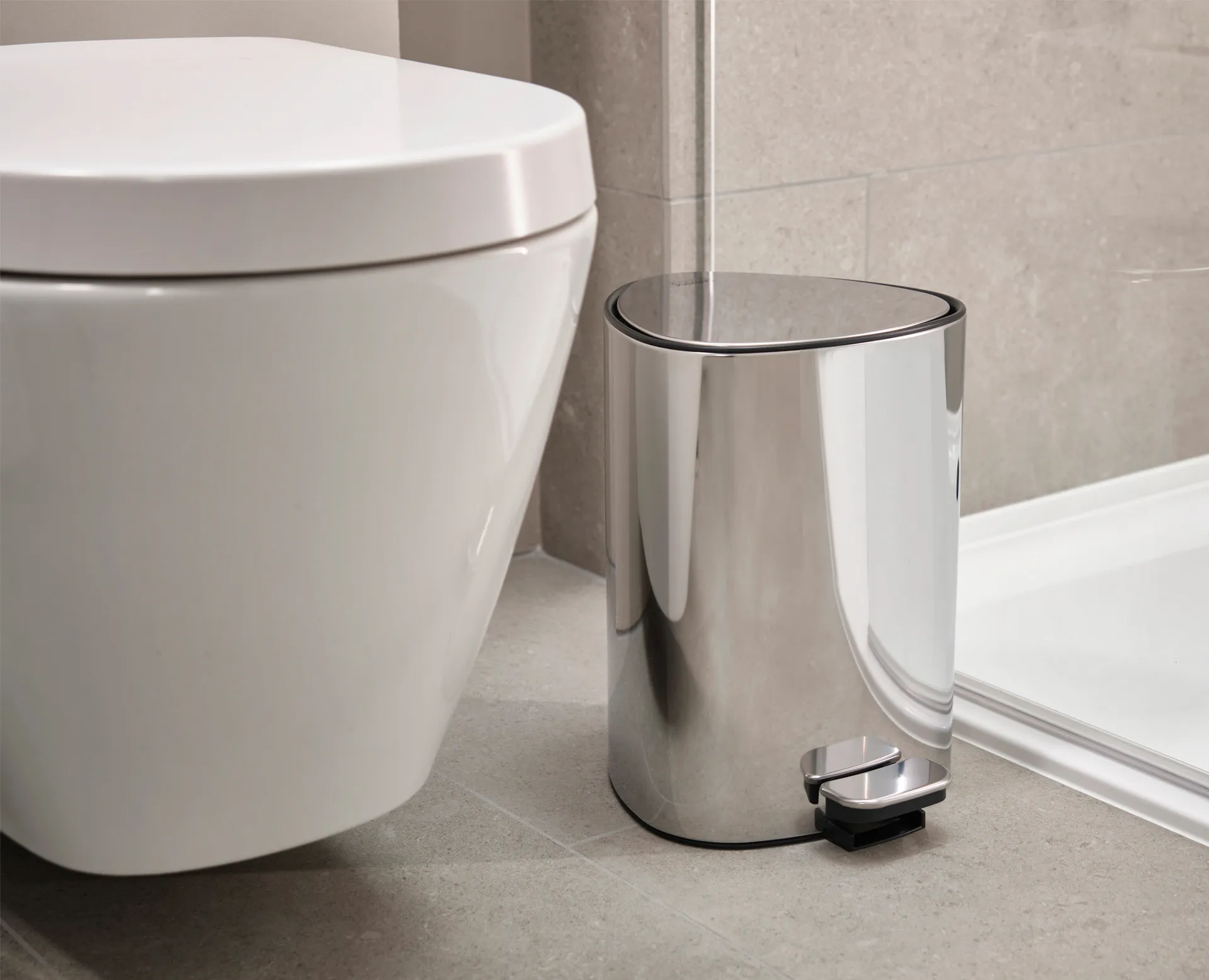 Poubelle à pédale Easystore luxe 5 L, Acier inoxydable Joseph Joseph