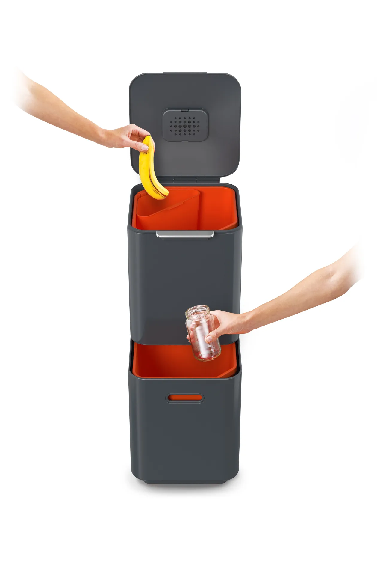 Poubelle Totem Compact Joseph Joseph 40 L, Graphite Joseph Joseph