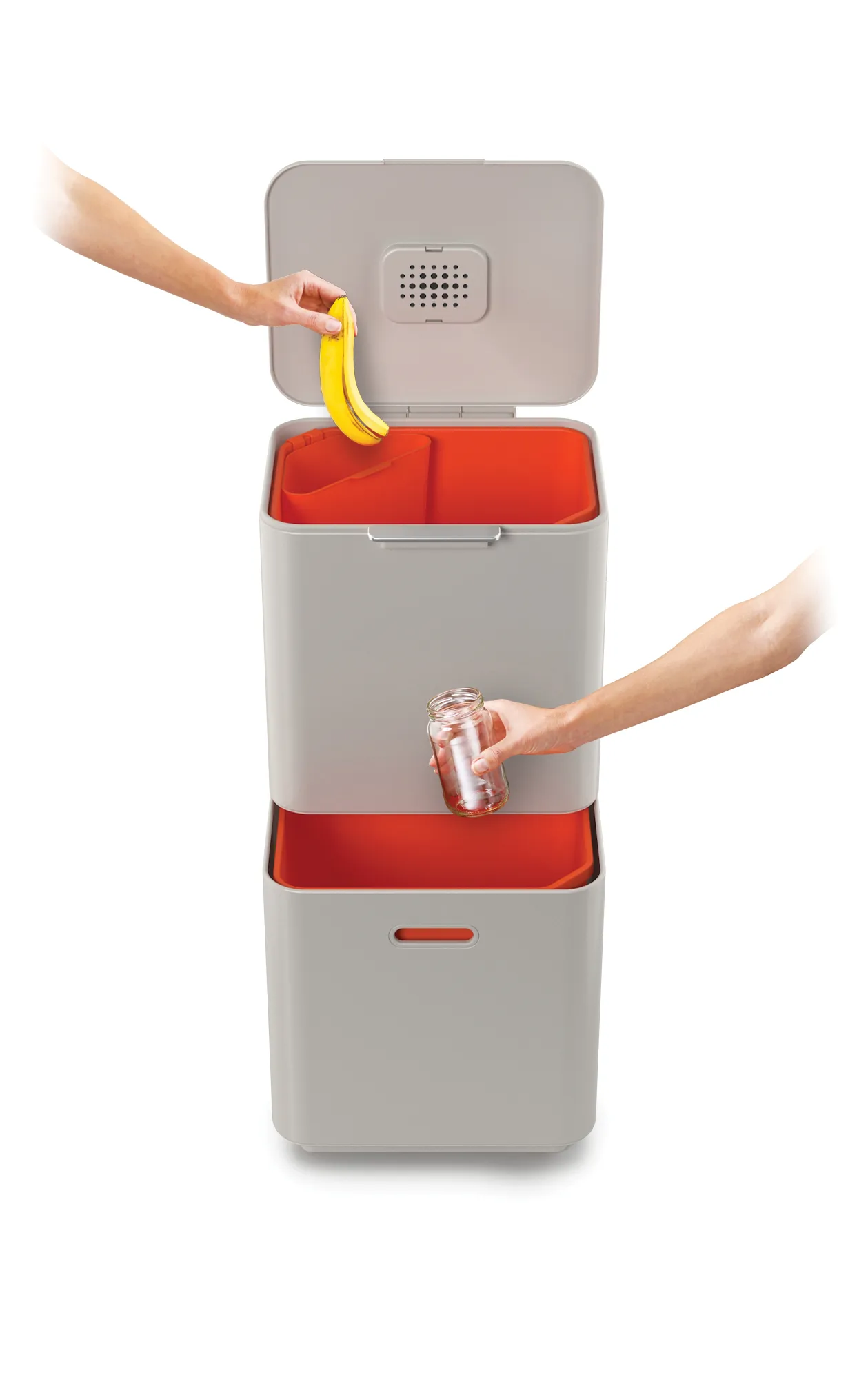 Poubelle Totem Max Joseph Joseph 60 L, Stone Joseph Joseph