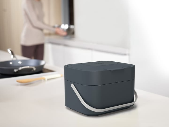Seau à déchets alimentaires Stack 4 Joseph Joseph, Graphite Joseph Joseph