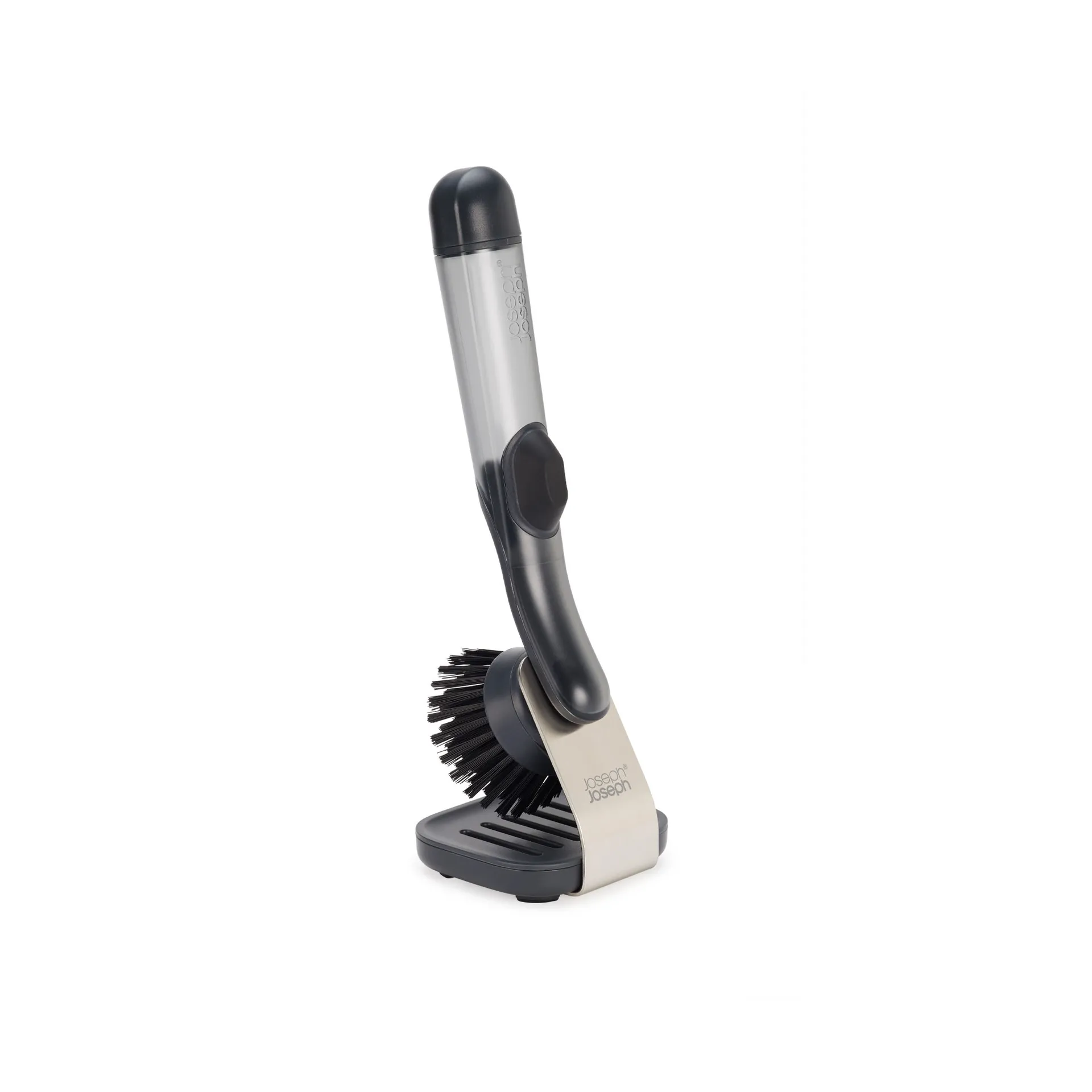 Support en acier brosse vaisselle Sinktech Joseph Joseph, Clear Joseph Joseph