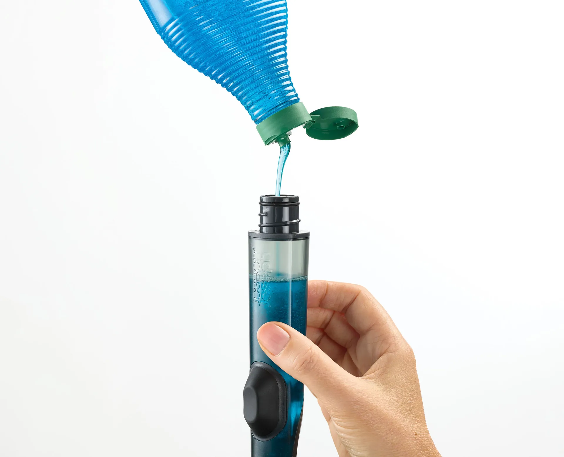 Support en acier brosse vaisselle Sinktech Joseph Joseph, Clear Joseph Joseph