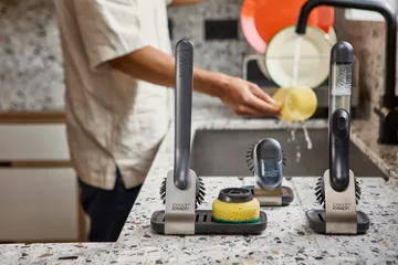 Support en acier brosse vaisselle Sinktech Joseph Joseph - Clear - Joseph Joseph