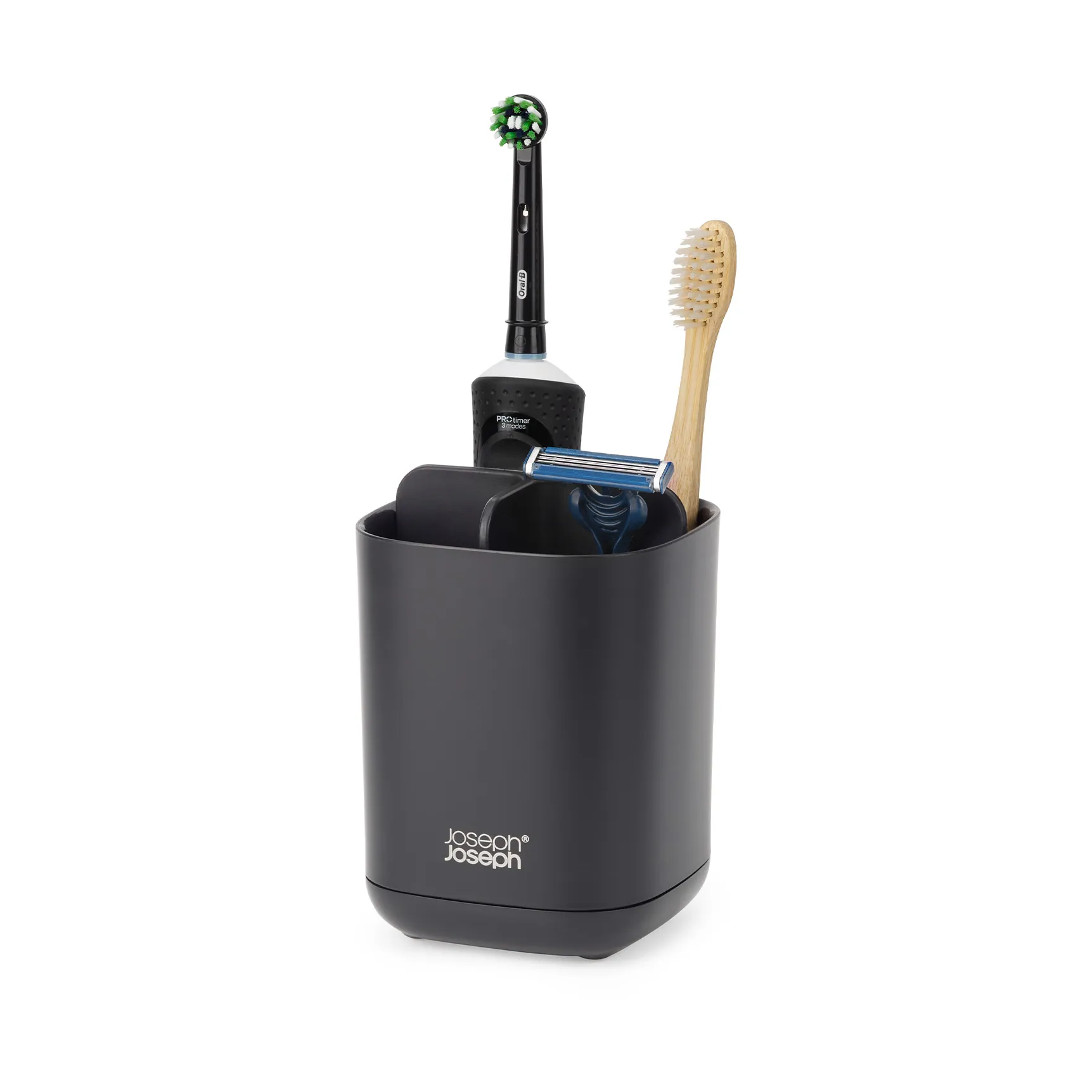 Support pour brosses à dents Easystore 12,8 cm, Noir Joseph Joseph
