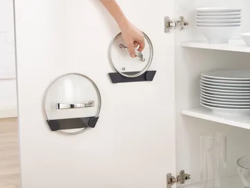 Support pour couvercles Cupboardstore, 4 pièces - Gris - Joseph Joseph