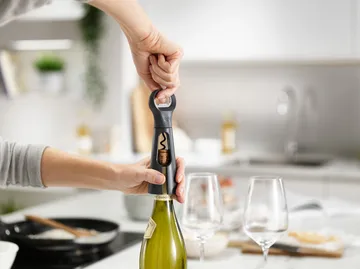 Tire-bouchon 3-en-1 Barstar 18,5 cm - Gris - Joseph Joseph