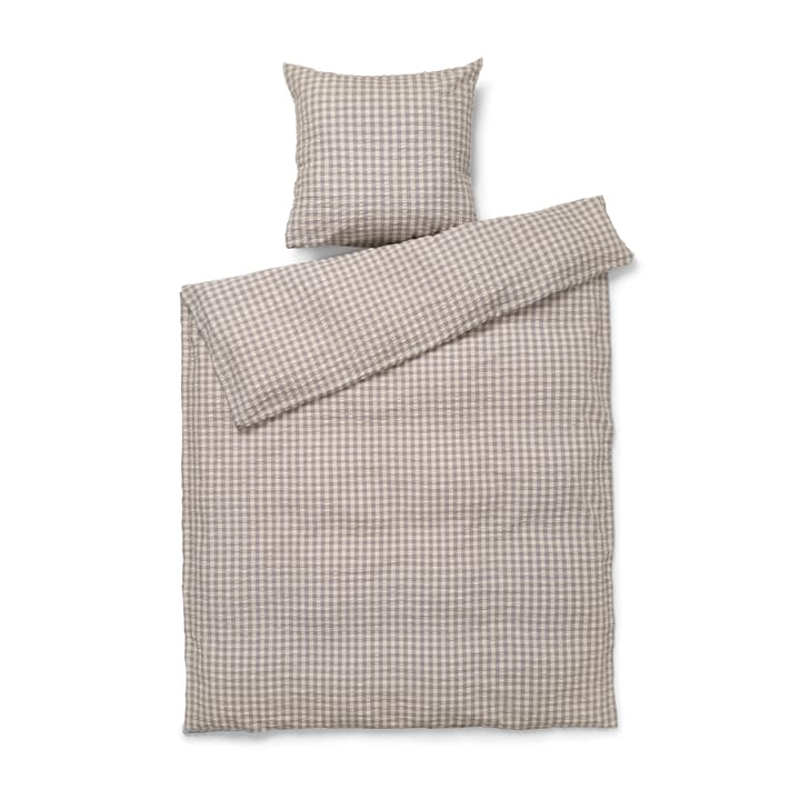 Ensemble de housse de couette et taie d'oreiller Bæk&Bølge 150x210 cm - Gris-bouleau - Juna