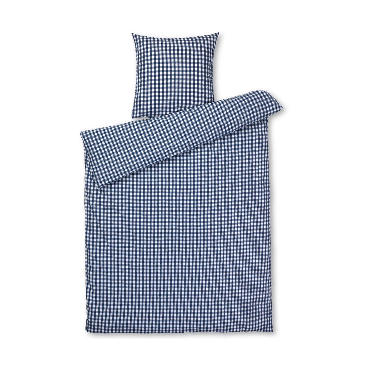 Juna Ensemble de lit Bæk&Bølge 150x210 cm Bleu foncé-blanc