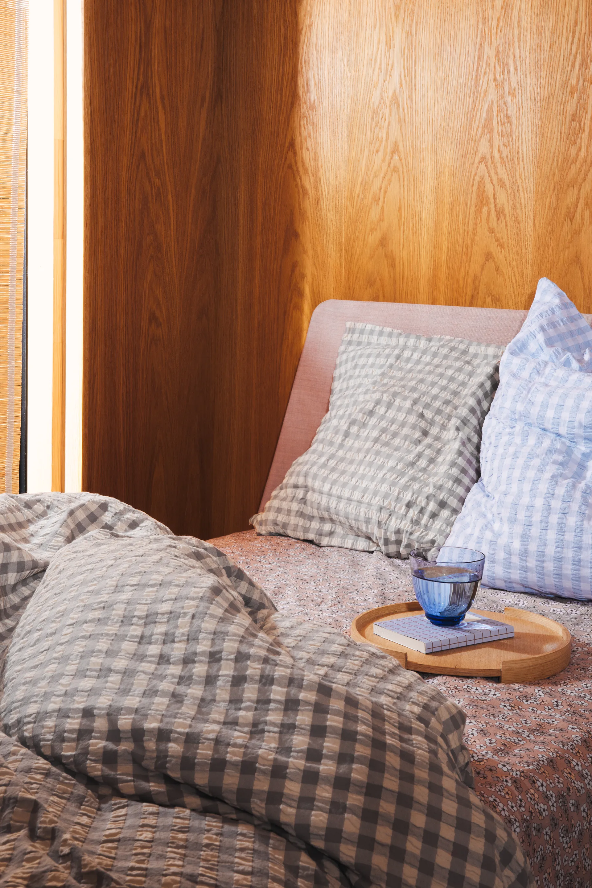 Ensemble de lit Bæk&Bølge 150x210 cm, Gris-bouleau Juna